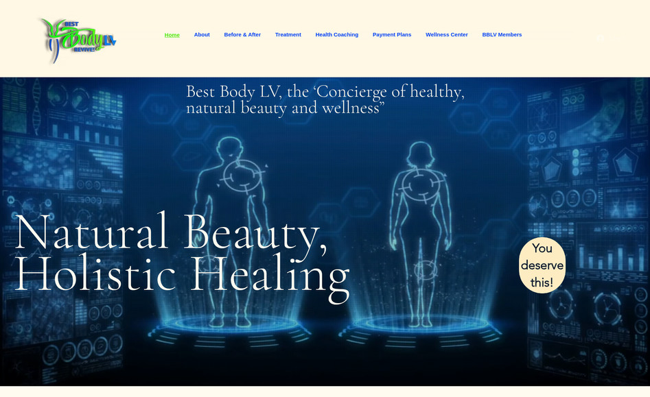 Best Body LV: Website design