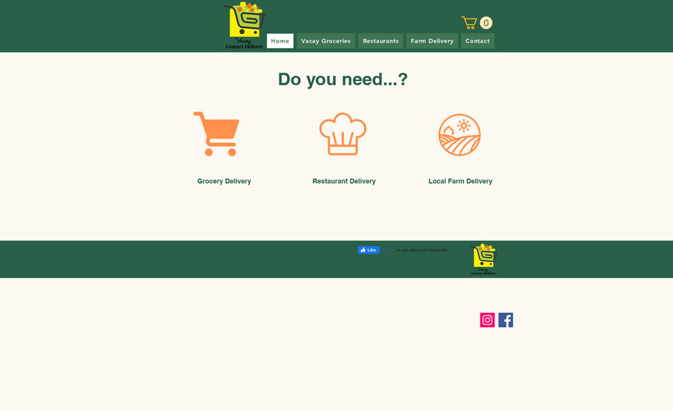 VacayGroceryDelivery: Store cart changes in the Wix website.
