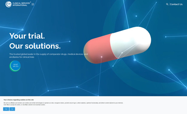 CSI - Clinical Services Company: Enterprise company website 
Branding
Wix Studio web design 
Velo Development 
CMS setup
SEO - ranks first on relevant keywords
Performance marketing on Google and LinkedIn