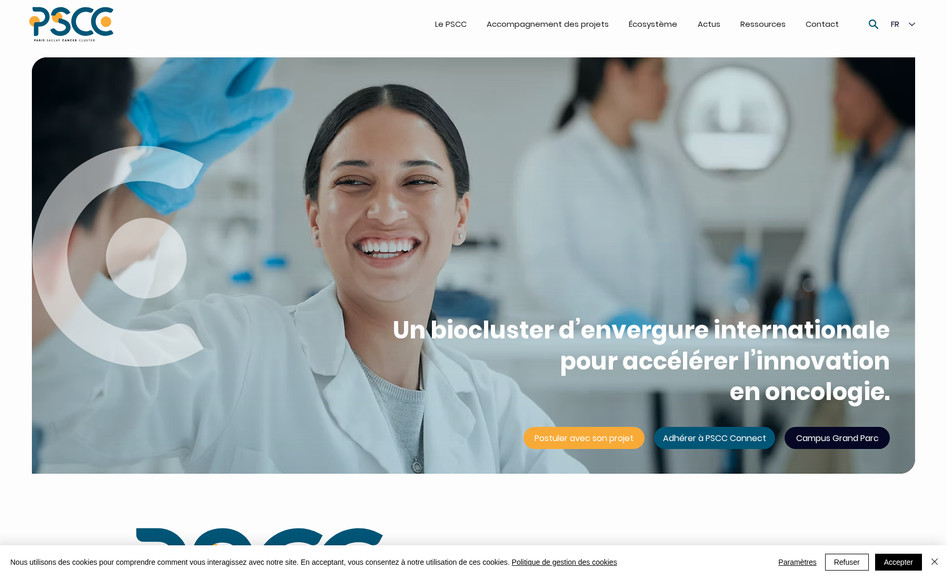 Paris Sacley Cancer Cluster: Site officiel du Paris Sacley Cancer Cluster.