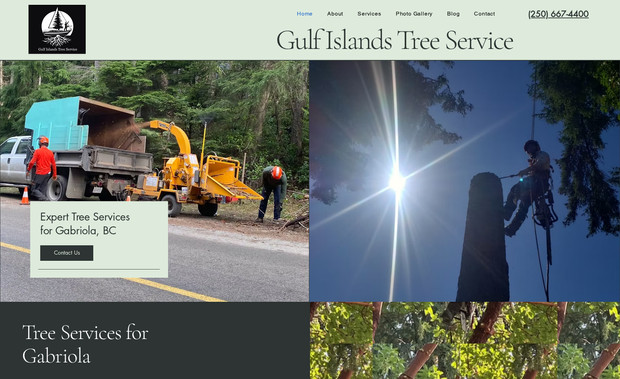 Gulf Islands Tree Service: We helped a local Gabriola Island arborist to boost their digital presence and lead generation. The work included building a new, mobile-responsive website, implementing a comprehensive digital marketing strategy with monthly SEO for organic traffic, and managing targeted Google Ads for high-quality sales leads. Additionally, the service provided hands-on digital coaching to the arborist, Ian, to help him manage social media and create blog content, aiming to build brand awareness and establish his company as a local authority.
