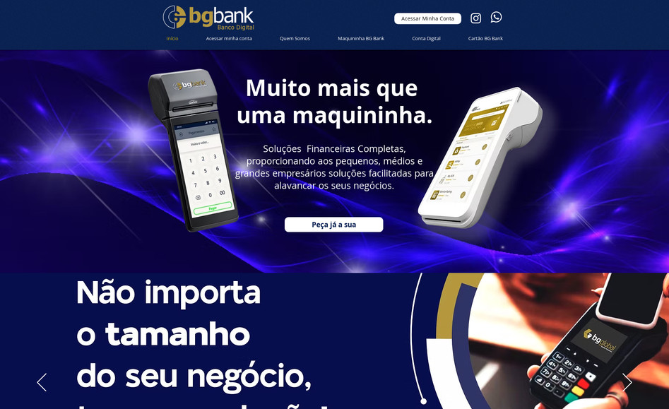 Bgbank - Banco Digital: Criação de site institucional e gerenciamento de google Ads