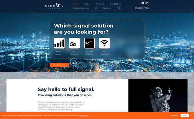 Signal Solvers: This is one of six sites I have built (or am in the process of building) for this client.