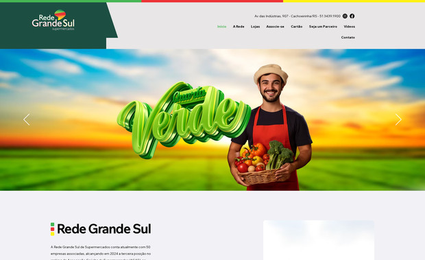 Rede Grande Sul: Criação de site para rede de supermercados