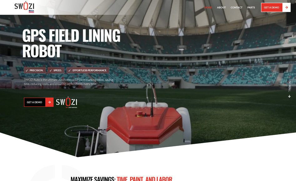 Swoziusa: A national autonomous line-marker product