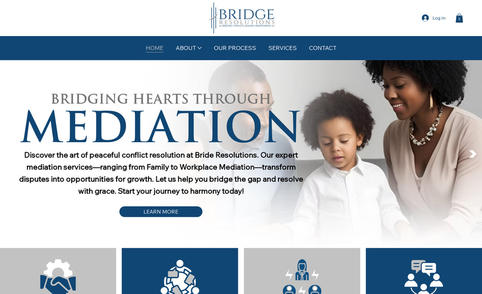 Bridge Resolutions: Digital Stylz designed a custom logo and developed a one-page website for Bridge Resolutions.







