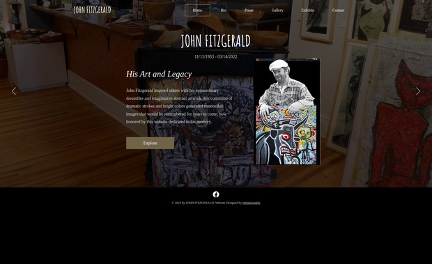 John Fitzgerald: Website Revamp. Diane wanted a professionally designed website to showcase her husband's work. She's more than happy with our work and left a review to that effect.