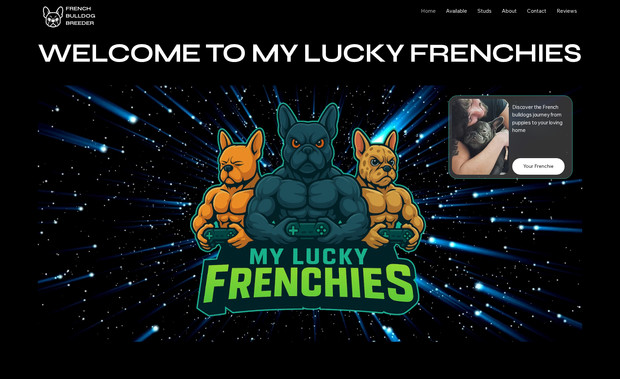 French: Website to promote this young couples breeding business.