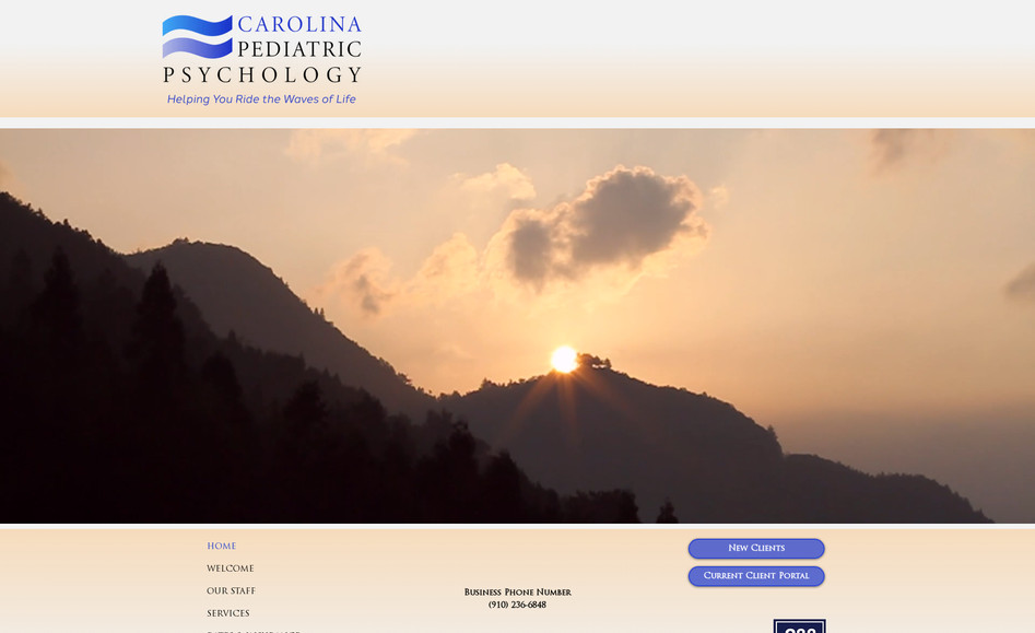 Carolina Pediatric Psychology: Web Presence Re-Design & Updating, Graphic Design, Process Implementation