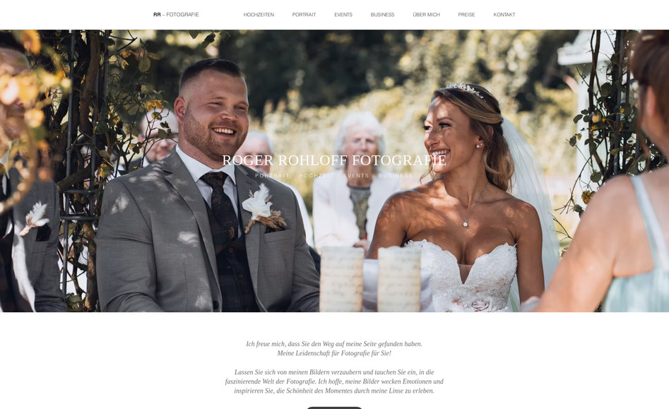 Roger Rohloff: Ansprechendes Design für einen Fotografen aus Berlin