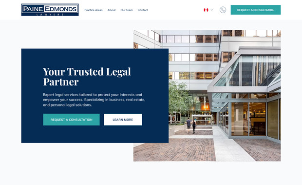 Paine Edmonds : Website redesign and migration to Wix