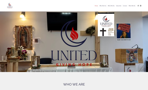 United Giving Hope: I manage their site