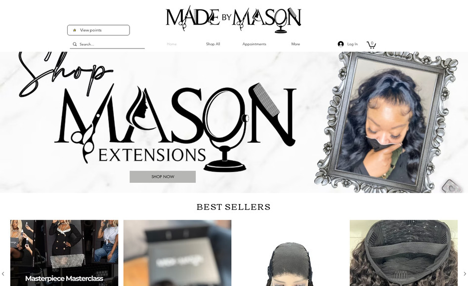 Made By Mason: Custom E-Commerce Website Design, High-Quality Product Pages, SEO Optimization, Customer Retention Tools, Social Media Marketing Assets, Analytics Setup, Subscription Model, Promotional Campaigns, Live Chat Integration