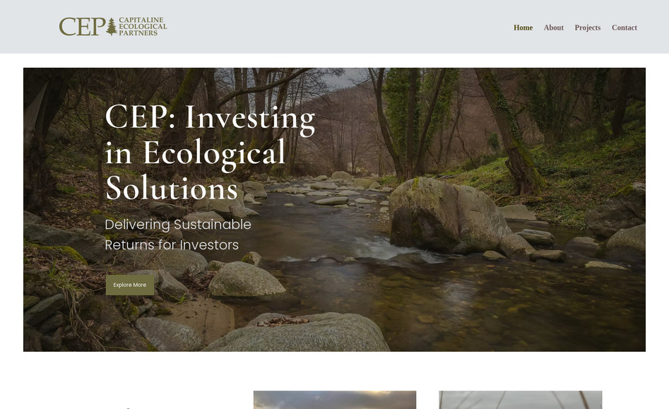 CEP: The Challenge:
Capitaline Eco, a company focused on sustainability, needed to establish a professional and trustworthy brand identity and a strong online presence from the ground up. The goal was to create a visual identity and a website that not only communicated their eco-friendly mission but also positioned them as a credible and modern service provider in their market.

Our Approach & Solution:
We partnered with Capitaline Eco to develop a complete brand and web solution, ensuring a cohesive and impactful digital launch.

Strategic Brand Identity & Logo Design: We began with an in-depth discovery process to understand Capitaline Eco's core values, services, and target audience.

Based on these insights, we designed a clean and memorable logo that visually communicates their commitment to the environment and sustainable practices.

A fresh, professional color palette and a clear typography system were established, forming the foundation of the brand's visual language.

Wix Editor Website Design & Development: Utilizing the intuitive and robust Wix Editor, we designed and developed a professional website tailored to Capitaline Eco's needs.

The site architecture was carefully planned to showcase their services, highlight their mission, and provide a clear, user-friendly path for client engagement.

The new brand identity was seamlessly integrated throughout the website, ensuring a consistent and authoritative online presence.

Client-Focused Functionality: The website was built with essential features, including detailed service descriptions, an 'About Us' section that tells their story, and clear contact forms, all designed to inform and convert visitors.


The Result:
Capitaline Eco launched with a strong, professional brand identity and a fully functional Wix Editor website that effectively communicates their expertise and mission. This comprehensive digital presence provides a solid foundation for their business growth, enabling them to confidently reach and engage with their target clientele.