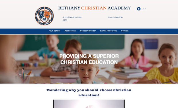 Bethany Christian: Revamped this school's website. Going from bland to grand