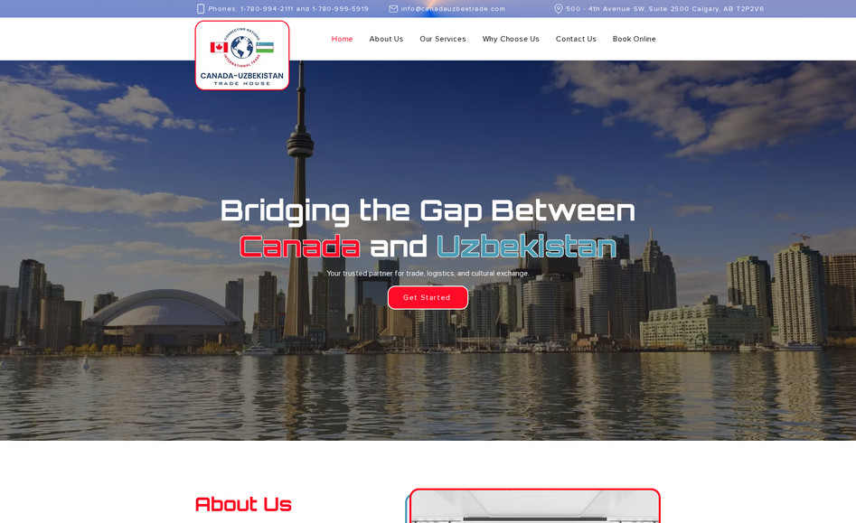Canada Uzbek Trade: This is my client Karabaevs's website. He is a consultant offering online services in Consulting & Case Management. I initially designed the site in Figma and then developed it on Wix, adding animations to enhance the user experience.