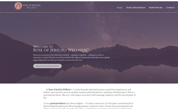 Rose of Jericho Wellness: Website design & SEO