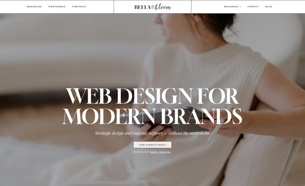Bella & Bloom: Custom web design on WIX Studio