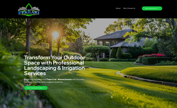Viniciosferrari: Criação de landing page para irrigação