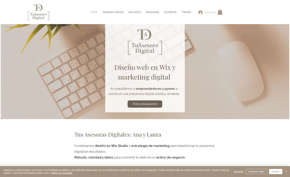 Asesora digital: Mi web