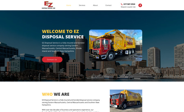 Trash Disposal : cleaned up the website, gave it a new modern look and helping them generate more leads.
