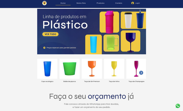 Plastic Art: A Brazilian based e-commerce of plastic cups and glasses.