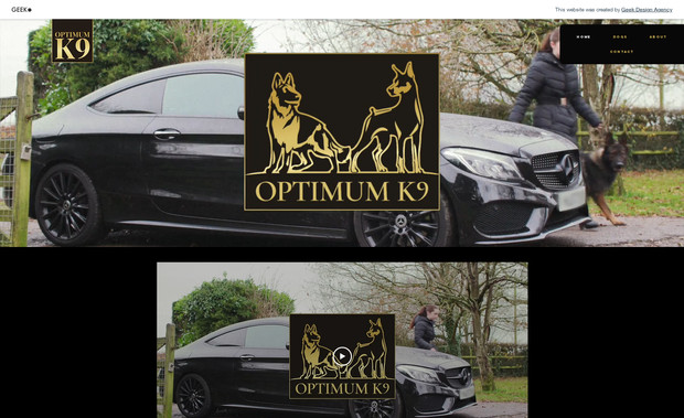 Optimumk9: My client requested a high end websites where guard dogs can be sold. 
