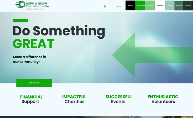 Wheels in Motion: Non-profit website