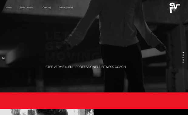 Sv Coaching: One page website voor een Personal Trainer