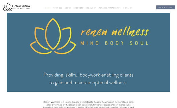 Movement Massage: Wix website built for a holistic wellness business.