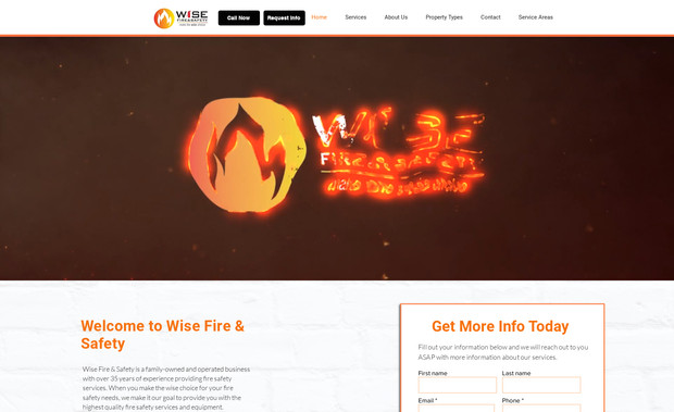Wise Fire & Safety: A local company targeting 3 counties.