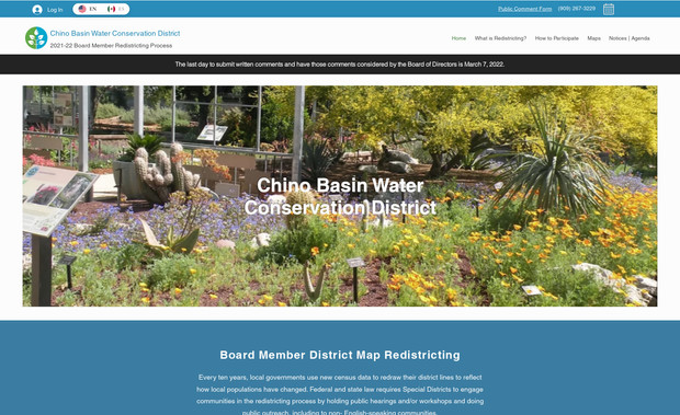 Map Redistricting: Election map redistricting website with multi-category blog, custom form, contact form and join email list.