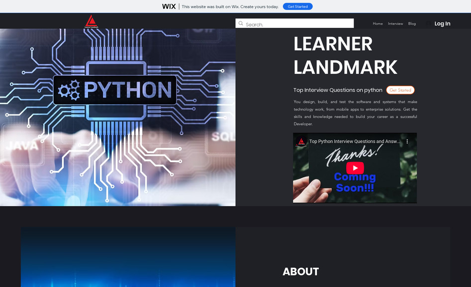 Learner Landmark: Learner Landmark is an online learning platform that provides courses and tutorials on a wide range of topics, including coding, design, business, and personal development. Their website is a user-friendly and comprehensive e-learning platform that offers a wealth of resources for learners of all levels.

The website has a clean and modern design, with a blue and white color scheme that reflects the organization's focus on education and learning. The homepage features a slideshow of high-quality images that highlight the different course categories and promotions, along with links to the different learning resources.

The website includes a well-organized course section that features a variety of courses, ranging from beginner-level to advanced-level, each designed to provide a comprehensive learning experience. Additionally, there's a resource section that includes articles, tutorials, and e-books on a variety of topics, as well as a blog section that provides updates on the organization's courses and events.

The website also includes a community section where learners can connect and collaborate with other learners, as well as an FAQ section that provides helpful information on the platform's features and functionalities.