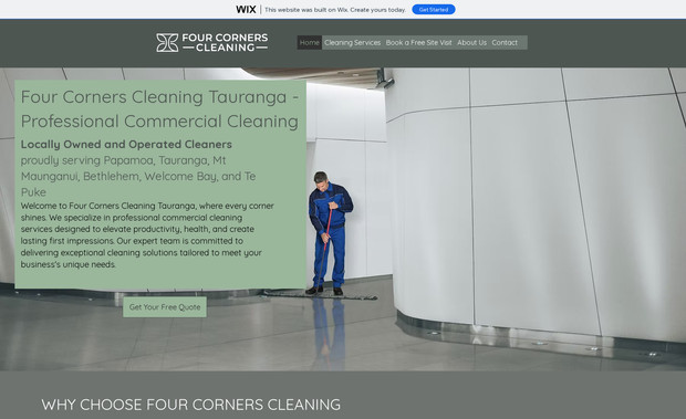 Four Corners Cleaning: Redesign of website and SEO for enhanced reach and growth.
