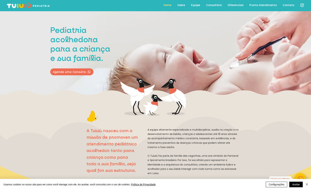 Tuiuiú Pediatria: Criação do novo wesbite da clinica de pediatria