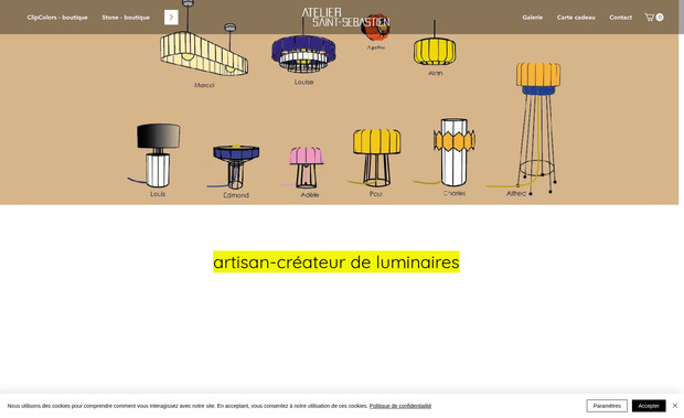 Atelier Saint-Sébastien: Refonte complète d'un site existant