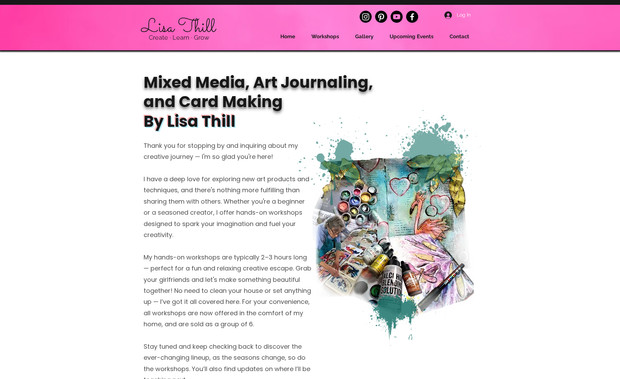 Created By Lisa Thil: Redesign, graphic design, copy updates, and class cleanups.