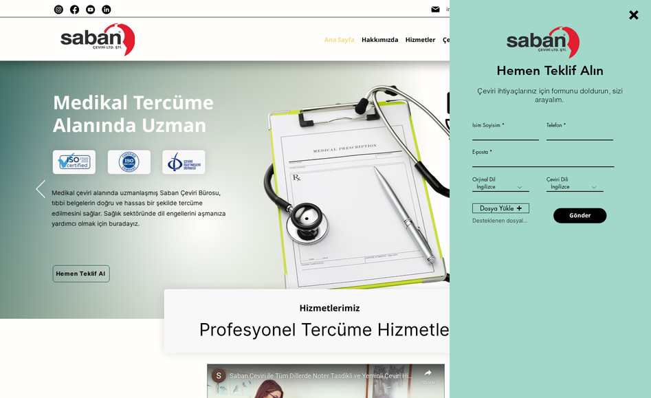 Saban Çeviri Bürosu: undefined