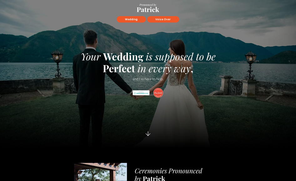 Patrick: Website for photographer
