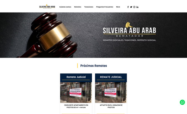 Silviera Remates: Rediseño web y creación de formulario con Velo