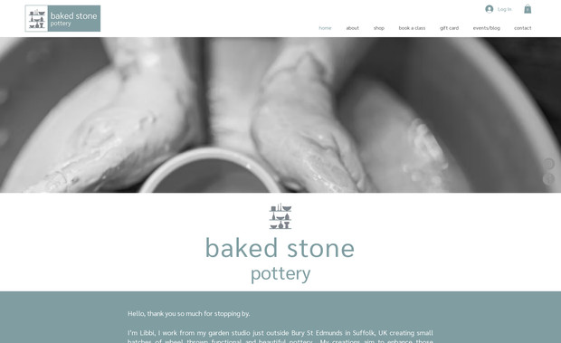 Baked Stone Pottery: Migrate website over from one.com and redesign during the transfer - engage Wix Bookings for sessions and course booking and payment collection