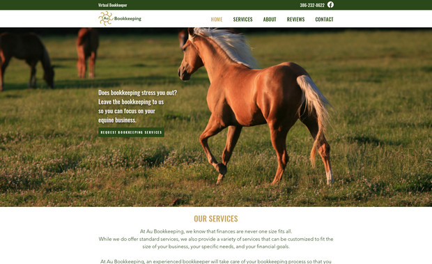 Au Bookkeeping: Custom Website Design & Search Engine Optimization

The client needed a new website built on Wix because their previous website on another platform got hacked, and their previous web designer was not able to help.

Their new website is now easier for them to manage, and they don't worry as much about hackers. 