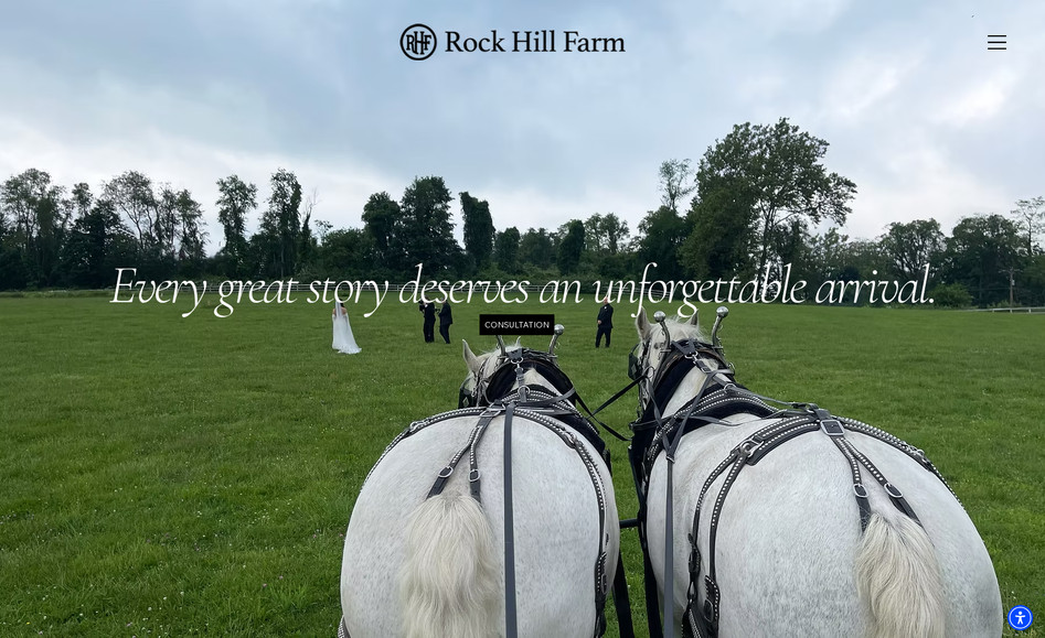 Rock Hill Farm : This project was originally designed in Wix Editor. The client decided to do a rebrand, so we built a complete new website in Wix Studios