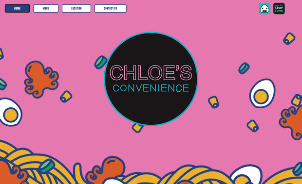 Chloe's Convenience: Website Design, graphic design & marketing
