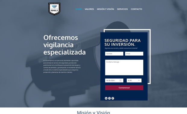 Grupo Seprila: Armado de la página web