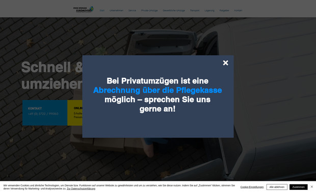Wedmann: 🚛 Zuverlässig und modern – Unser Webdesign für Umzüge Schaumburg

Für Umzüge Schaumburg haben wir eine Website entwickelt, die Professionalität, Serviceorientierung und Kompetenz perfekt transportiert. Der neue Webauftritt bietet Kunden alle wichtigen Informationen und stellt das breite Leistungsspektrum klar und übersichtlich dar.
Unsere Leistungen:

💻 Webdesign: Ein modernes und nutzerfreundliches Design, das Vertrauen schafft und die Dienstleistungen – von privaten Umzügen bis hin zu Firmenumzügen – klar in den Fokus rückt.

✍️ Texterstellung: Präzise, informative Inhalte, die den Besuchern schnell einen Überblick über das Angebot verschaffen und die Vorteile von Umzüge Schaumburg hervorheben.

📱 Responsive Umsetzung: Die Website ist auf allen Endgeräten nutzbar, ob Smartphone, Tablet oder Desktop, und bietet jederzeit ein optimales Nutzererlebnis.

🌟 Kundenzentrierung: Mit einer klaren Navigation und leicht zugänglichen Kontaktmöglichkeiten wird es Kunden einfach gemacht, schnell Anfragen zu stellen oder Termine zu vereinbaren.

Mit diesem Webauftritt hebt sich Umzüge Schaumburg als kompetenter Partner für stressfreie und professionelle Umzüge hervor.

🔗 Besuchen Sie die Website: www.umzuege-schaumburg.de

Ihr Unternehmen braucht ebenfalls einen professionellen Online-Auftritt? Wir setzen Ihre Wünsche um – zuverlässig und modern! 📞
