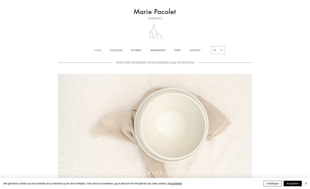 Marie Pacolet: Full website development / Volledig ontwerp
Including text & photo's / Inclusief teksten en foto