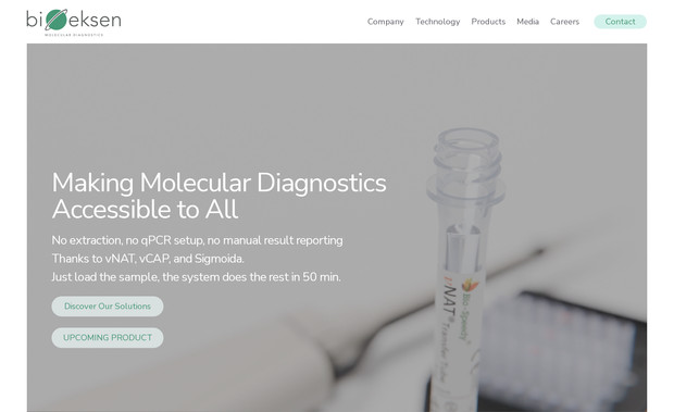 Bioeksen Molecular Diagnostics: 
For Bioeksen, a Molecular Diagnostics company, we designed a compelling scrollytelling website to present complex scientific content in an engaging and accessible way. By combining smooth scroll animations with visually rich elements, we crafted an experience that guides visitors through Bioeksen’s innovative diagnostic solutions and research. The site features sections on their cutting-edge technology, project highlights, and scientific achievements, all presented in a dynamic, interactive format. With mobile-friendly design and SEO-optimized content, the website enhances Bioeksen’s online presence, helping them reach and inform healthcare professionals, researchers, and potential collaborators about their impact in molecular diagnostics.