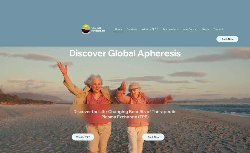 Global Apheresis: Complete redesign of website