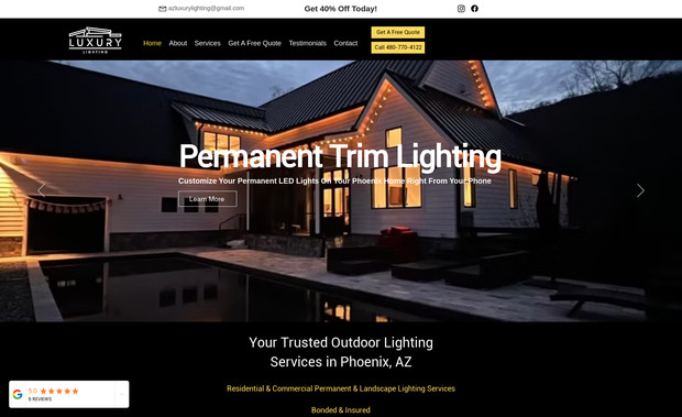 Luxury Lighting: Full Website Design & Layout